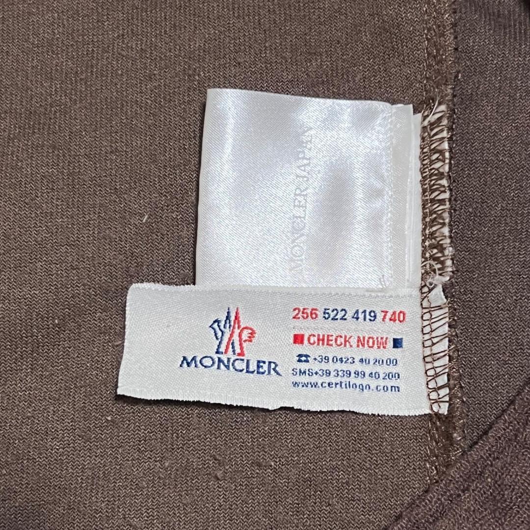 良品✨モンクレール 半袖オールインワン パイル地 パーカー ブラウン