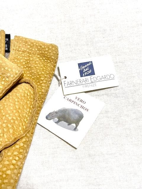 新品 FARNERARI EDGARDOカルピンチョスレザーグローブ×カシミヤ