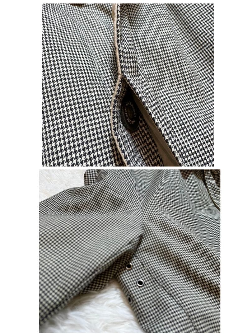 sincomo23様マッキントッシュフィロソフィー ウール 千鳥格子 リバーシ