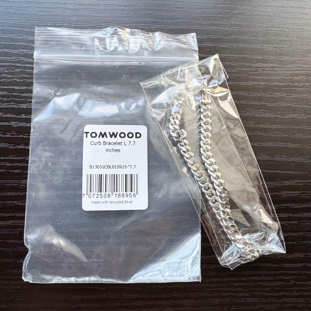 【未使用】トムウッド/ブレスレット/カーブチェーン/Lサイズ/7.7インチ