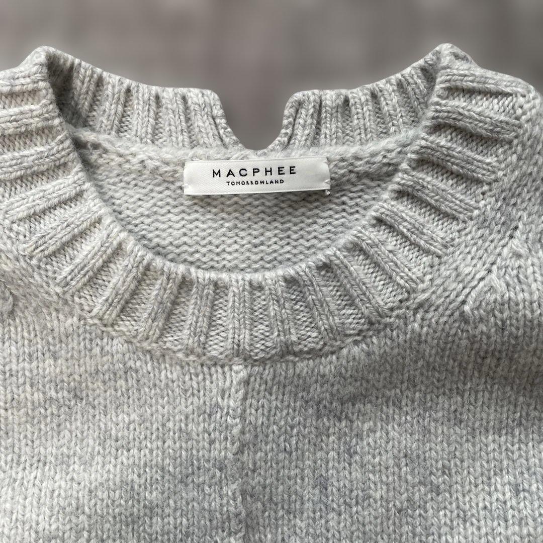 ゆう　MACPHEE ラムカシミヤ クルーネックプルオーバー