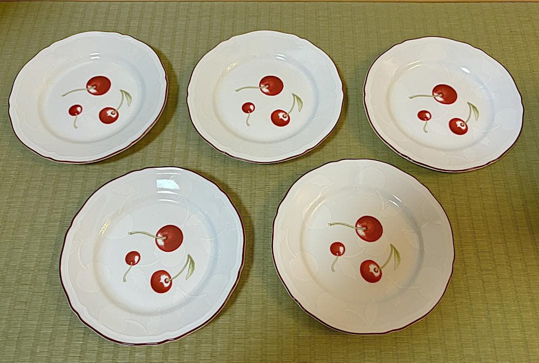 リチャードジノリ アンティコチェリー プレート 5枚セット