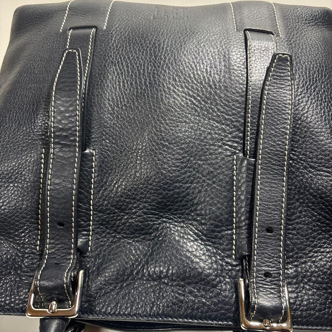 【極美品】HIROFU ヒロフ シボ革 レザートートバッグ メンズレディース