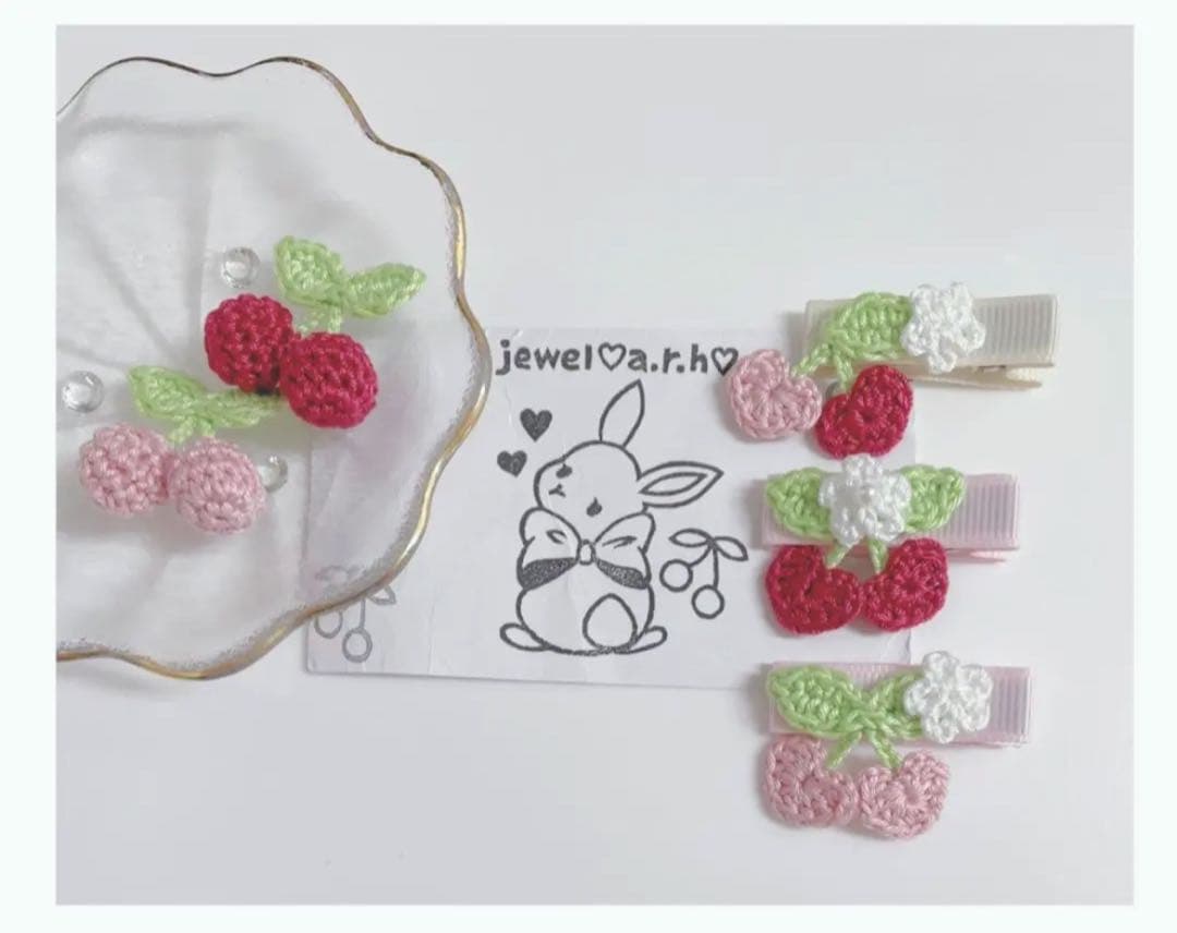 ハンドメイドベビーヘアクリップ　ヘアクリップ　あいっこねこ様