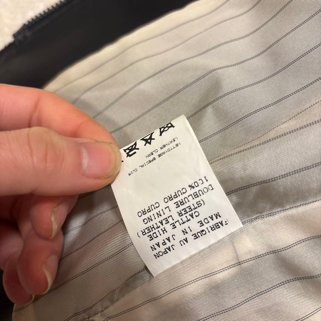 激レア⭐️RIP VAN WINKLE レザージャケット 牛革 ブラック　XL