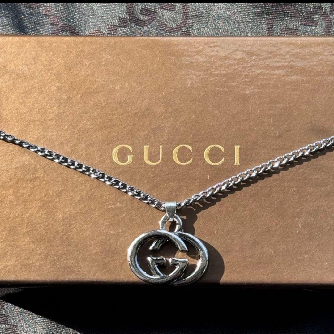 GUCCI グッチ インターロッキング チャーム&ネックレス