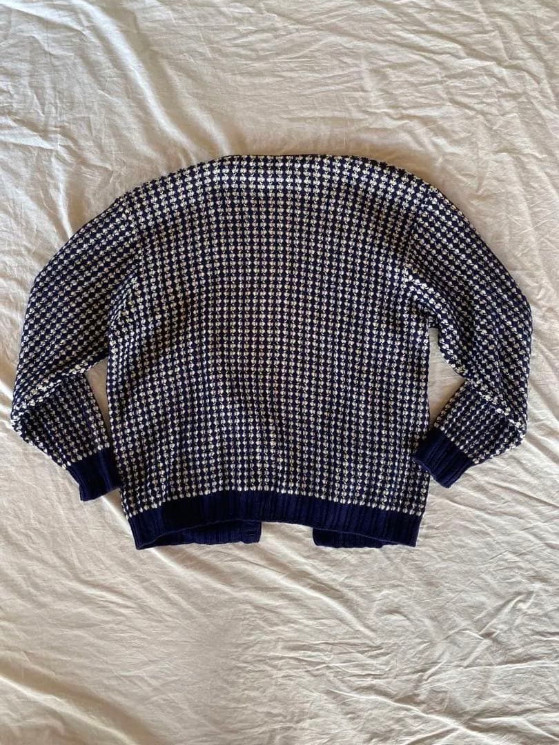 ハ*グ様 80s Lord Jeff Knit bird's eye cardi