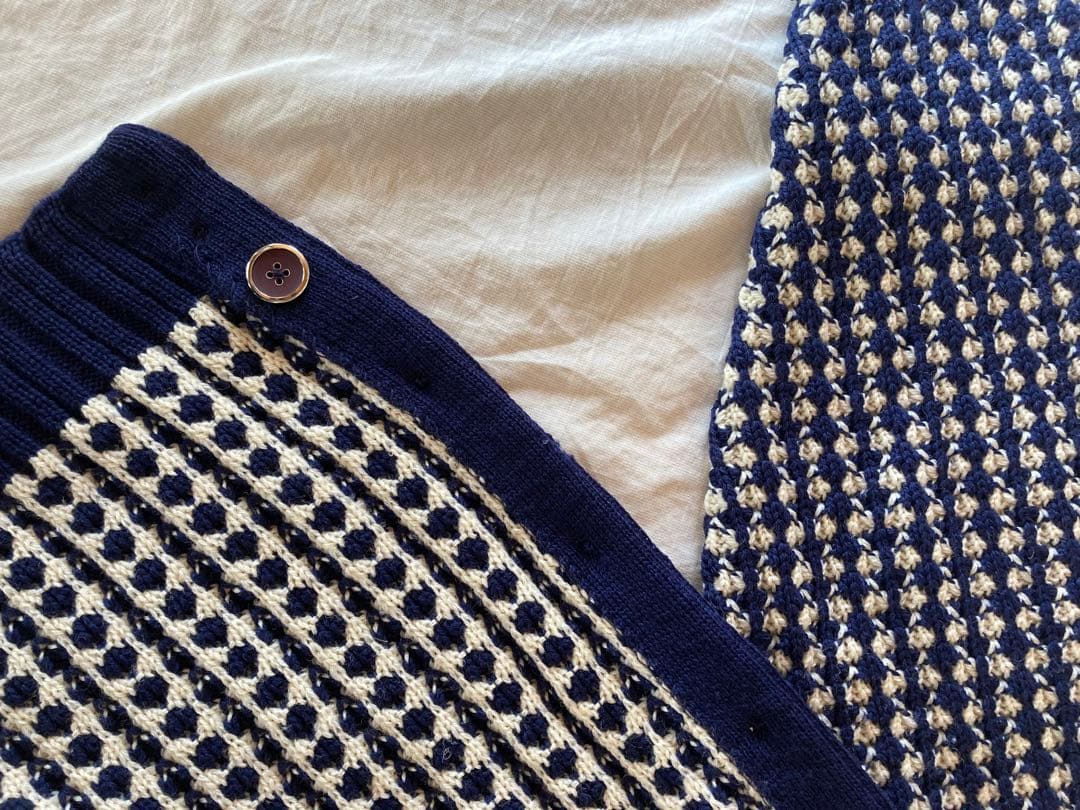 ハ*グ様 80s Lord Jeff Knit bird's eye cardi