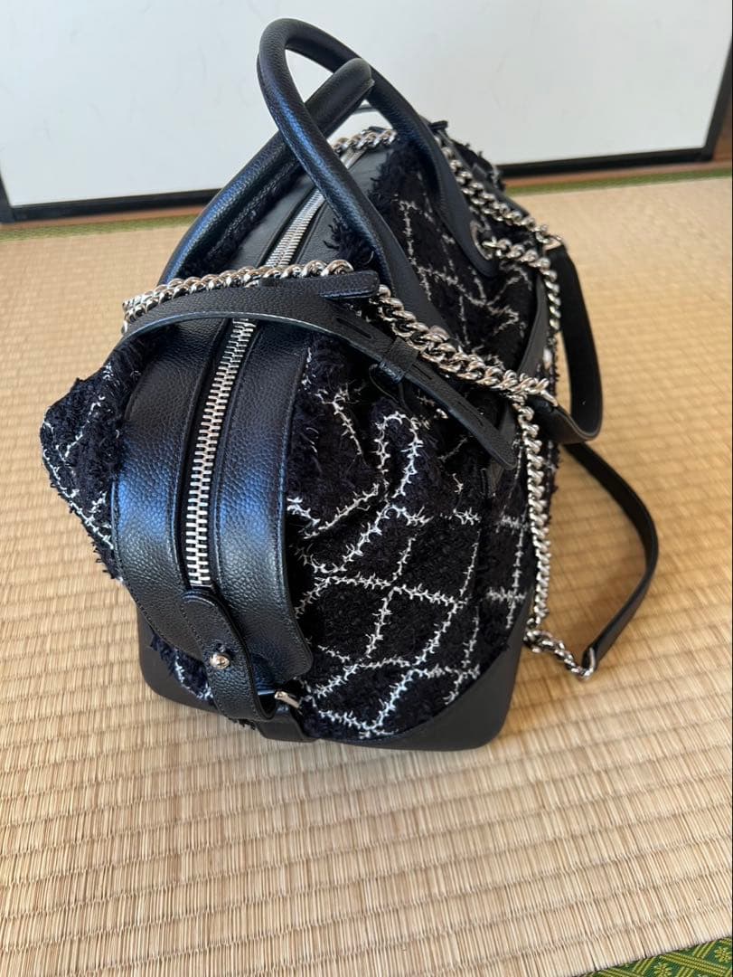 CHANEL ボストンバック　シャネル　ツイード