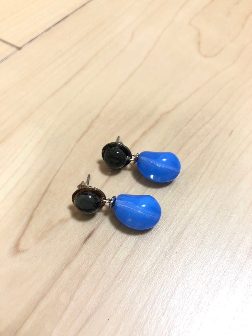は*ゆ様 【美品】ピアス セシル エ ジャンヌ / バイカラーピアス ブルー　大
