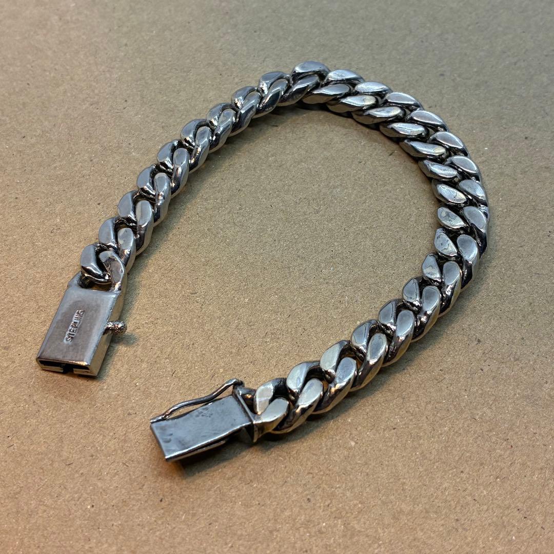 ブレスレット　極太　喜平　素材不明