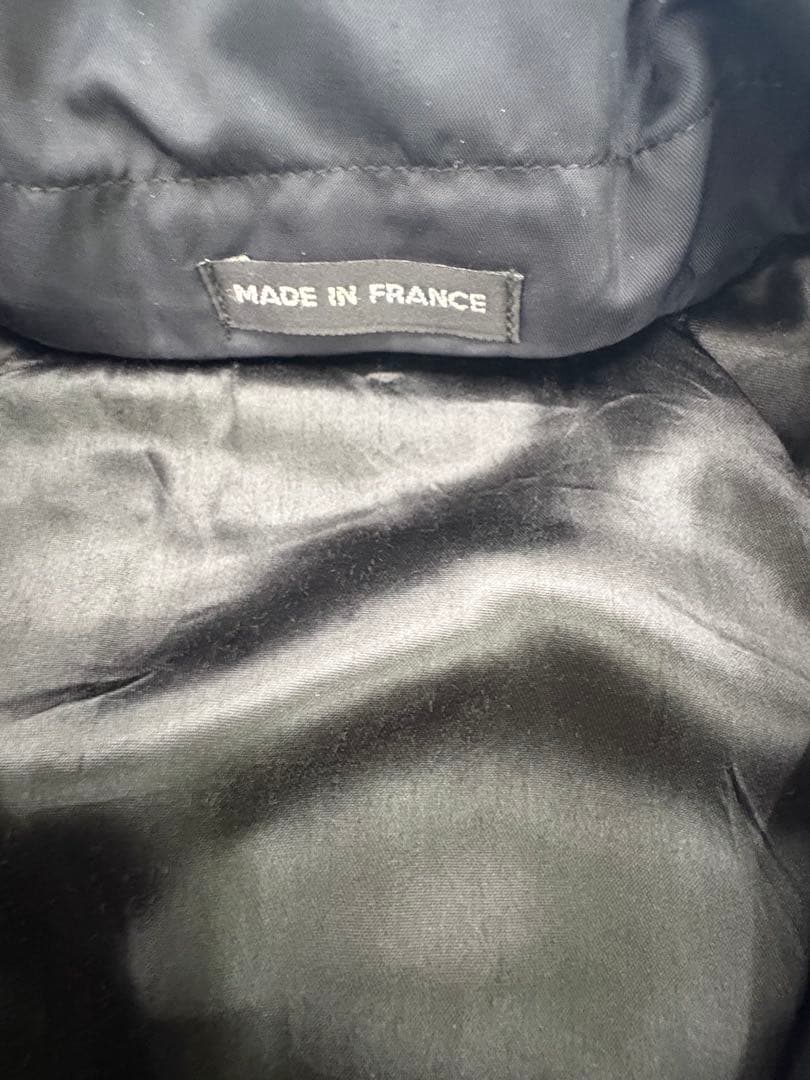 希少フランス製 アニエスベーオム ハの字 ジップ 中綿 ジャケット ブルゾン