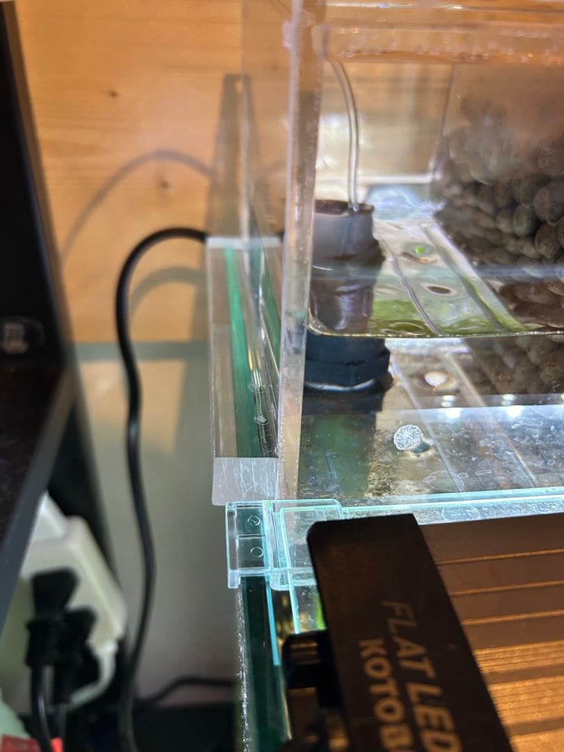 60cm水槽用　アクリル製上部濾過槽アクアポニックス仕様