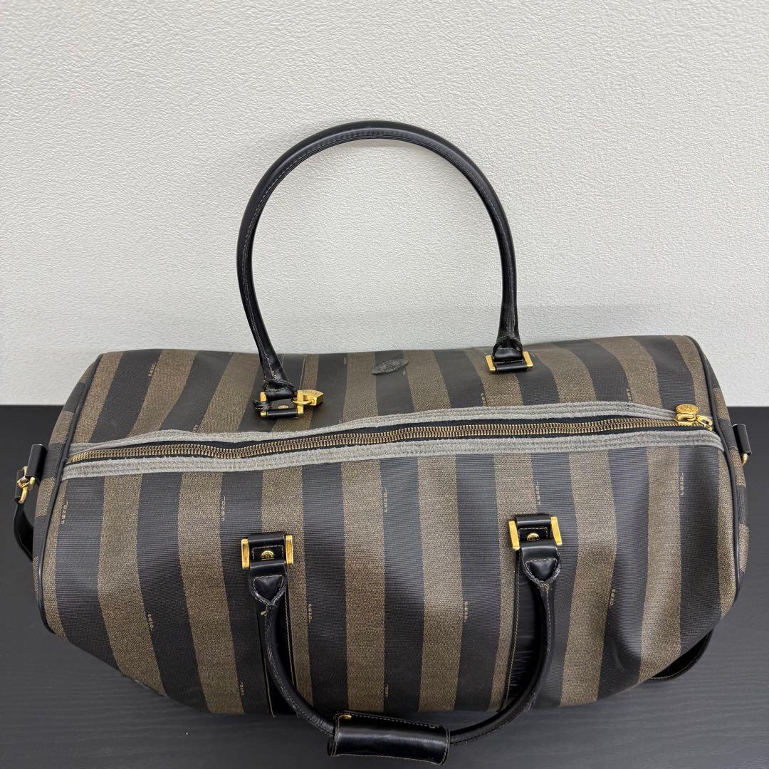 ナオト　フェンディ ペカン 2WAY ボストンバッグ 大容量 ブラウン