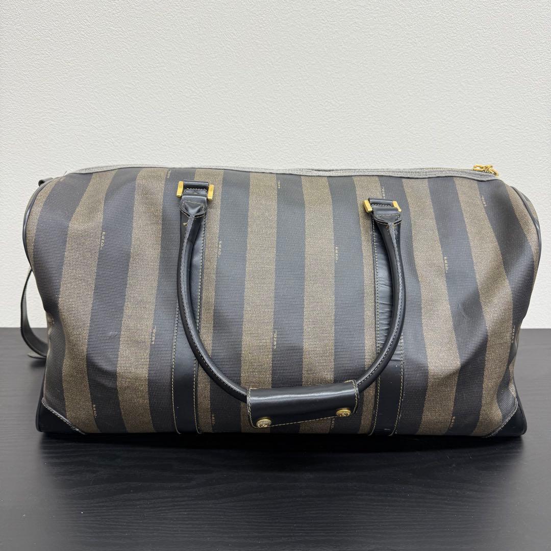 ナオト　フェンディ ペカン 2WAY ボストンバッグ 大容量 ブラウン