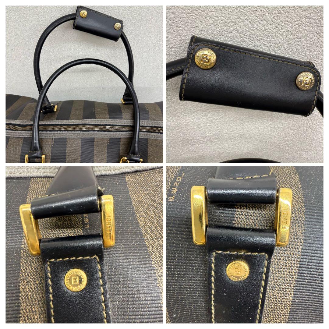 ナオト　フェンディ ペカン 2WAY ボストンバッグ 大容量 ブラウン