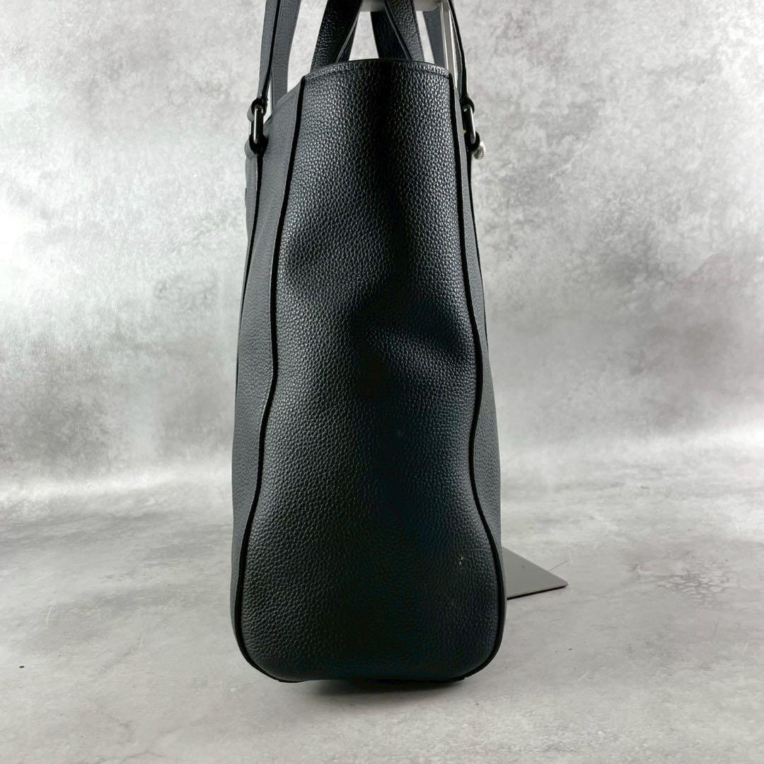 COACH コーチ　トートバッグ　ダブルハンドル　ハドソン　ブラック　レザー