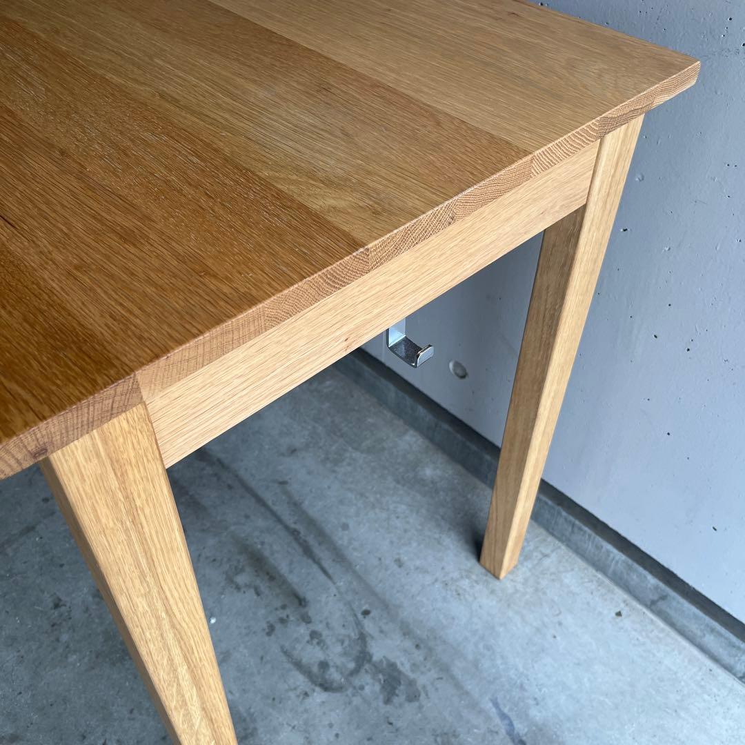 美品★無印 無垢材デスク（引出付）・オーク材