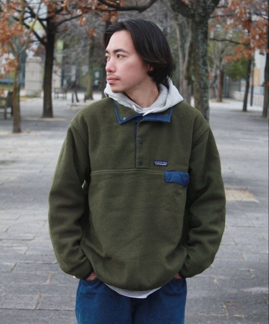 希少 美品 L パタゴニア Patagonia スナップT シンチラ フリース