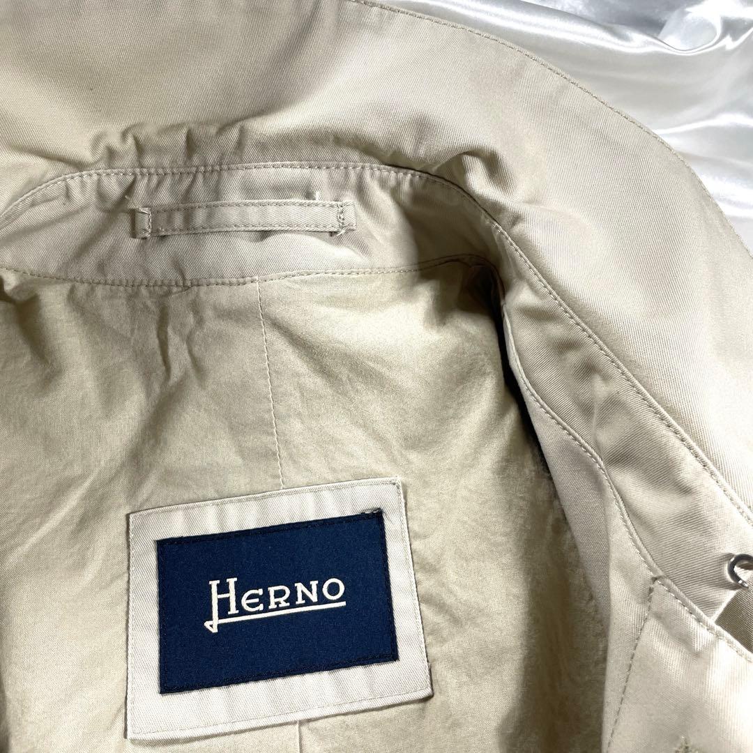 国内正規品　HERNO ヘルノ　イタリア製　ステンカラーコート　ベージュ