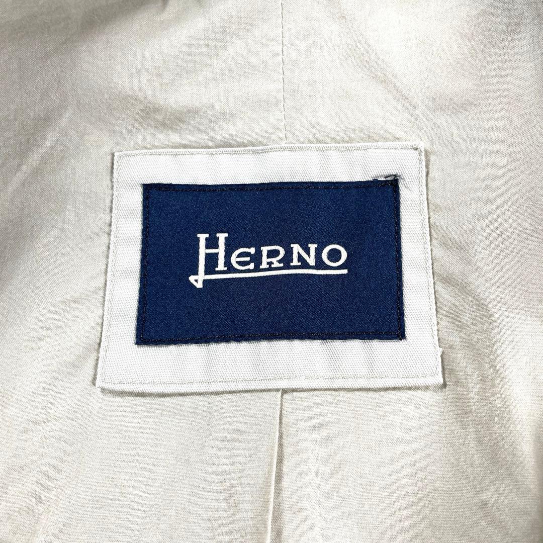国内正規品　HERNO ヘルノ　イタリア製　ステンカラーコート　ベージュ