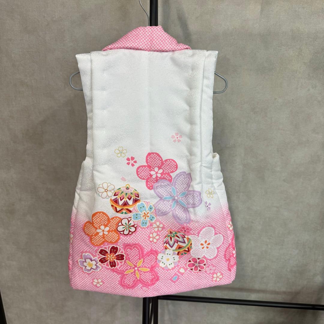 七五三　３歳　着物　着物フルセット　ピンク　美品　三歳