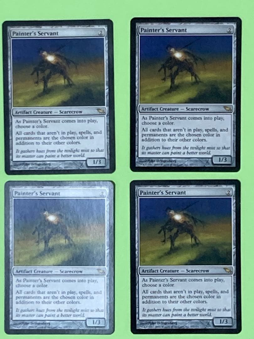 絵描きの召使い【英語４枚セット】