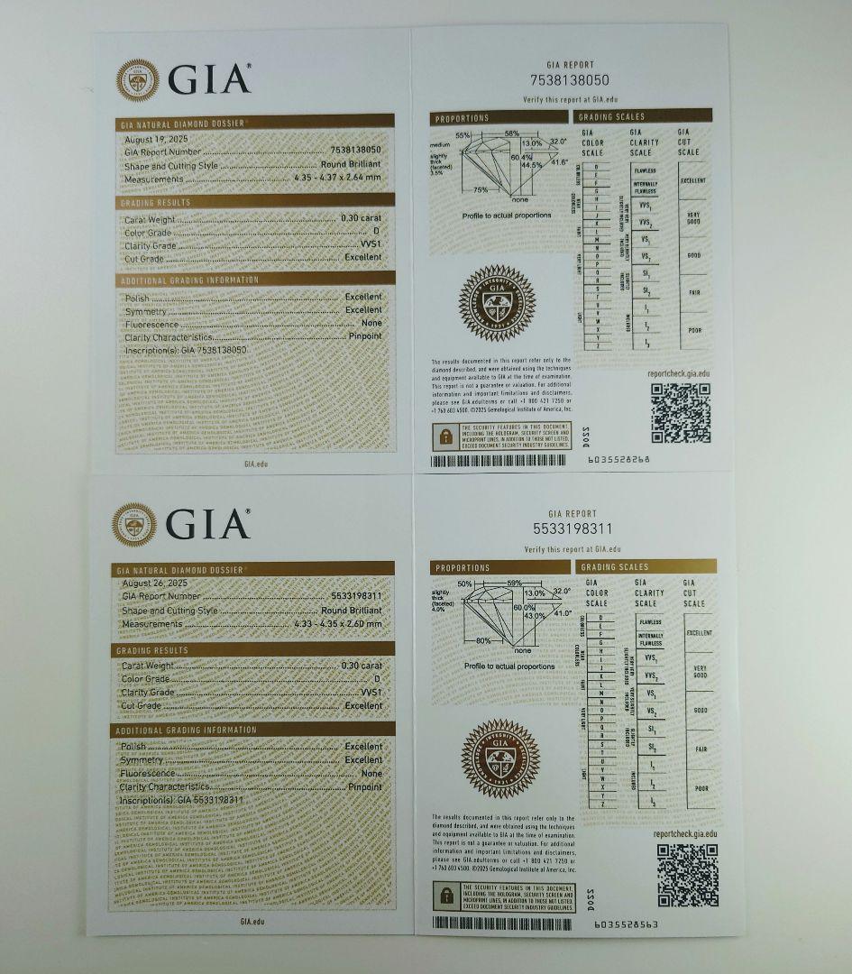 専用　Ptダイヤモンドピアス プラチナ ダイヤ 鑑定書付き 一粒石