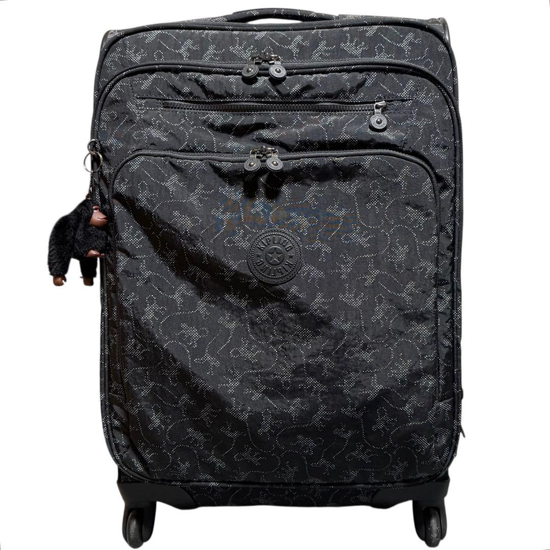 Kipling キプリング 動物柄 ブラック キャリーケース 中型 旅行