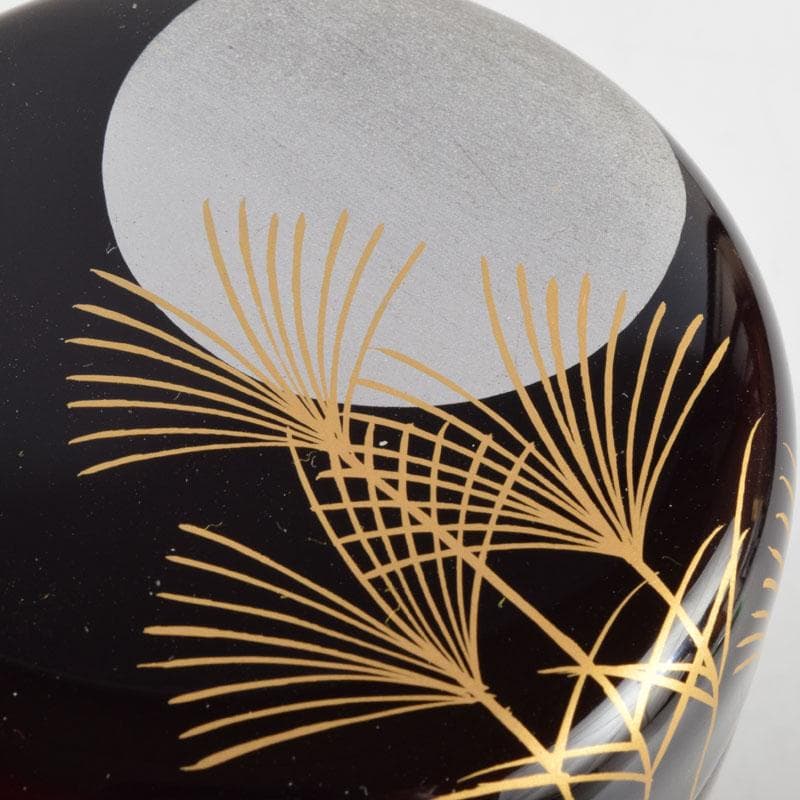 茶道具　加藤一衛造　秋月蒔絵　棗　共箱　V　8849