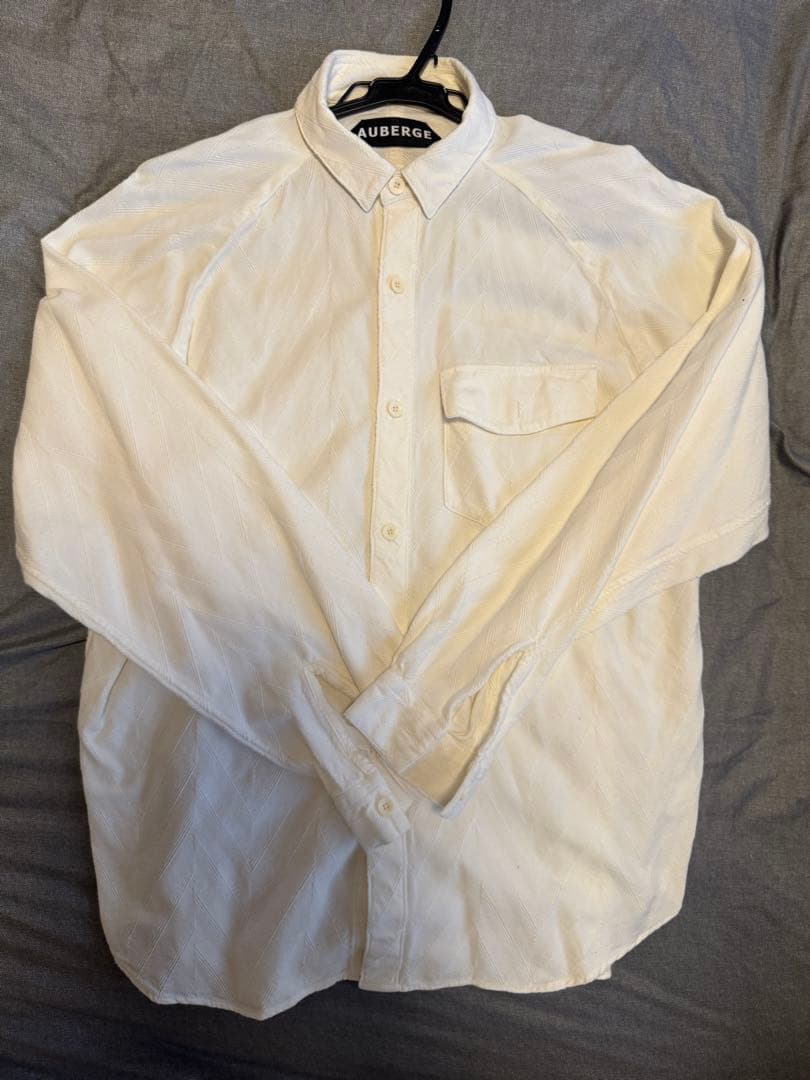 AUBERGE セルジュシャツ　42 フレンチヘリンボーン