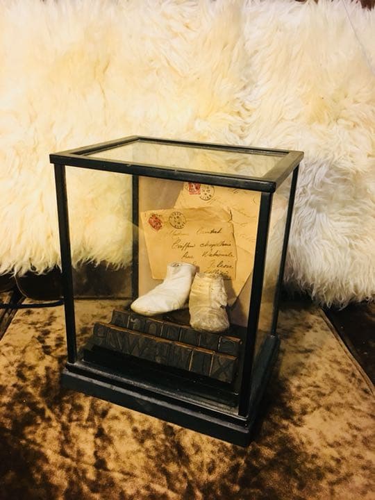 アンティーク ガラスケース ディスプレイ