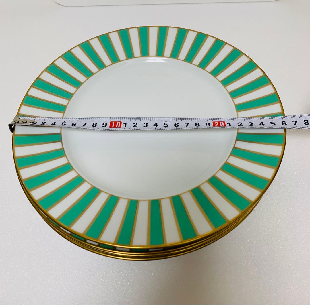 リチャードジノリ アマデウス グリーン プレート 26cm 4枚セット