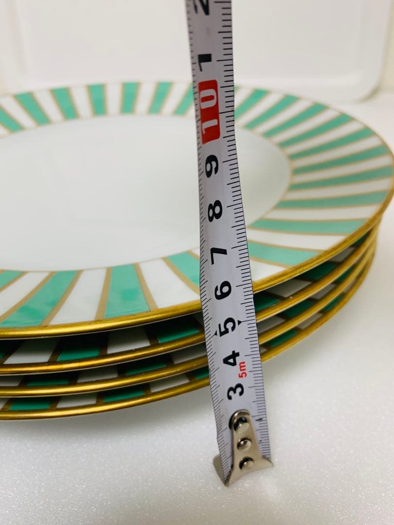 リチャードジノリ アマデウス グリーン プレート 26cm 4枚セット