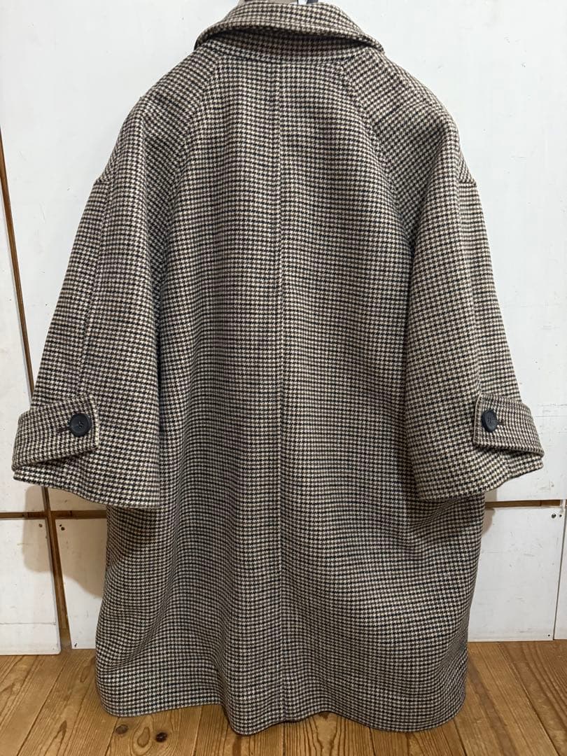 SLOBEチェック柄ダブルブレストコート