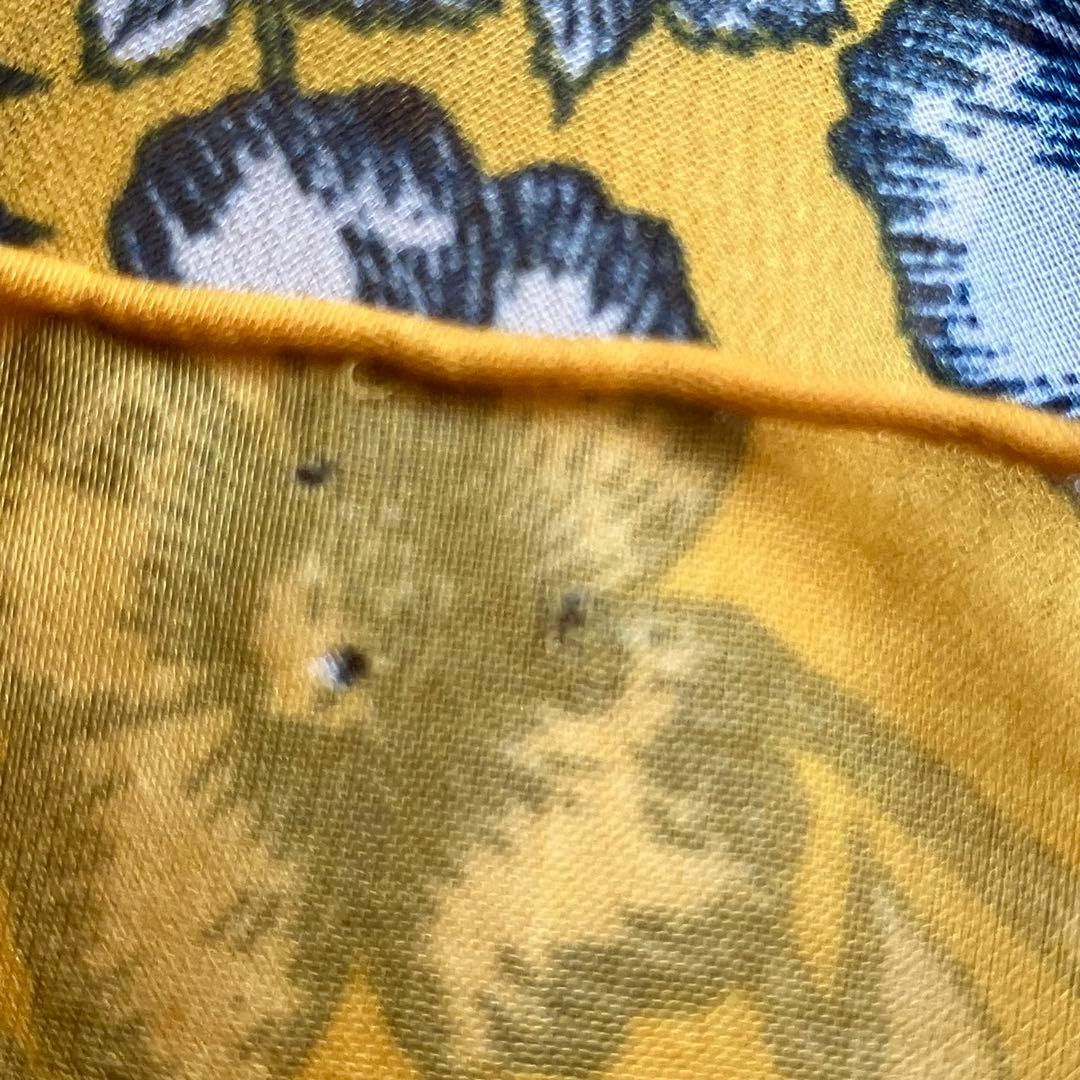 エルメス　シルクモスリン 90cm 未使用保管訳あり品‼️「花咲く馬」柄