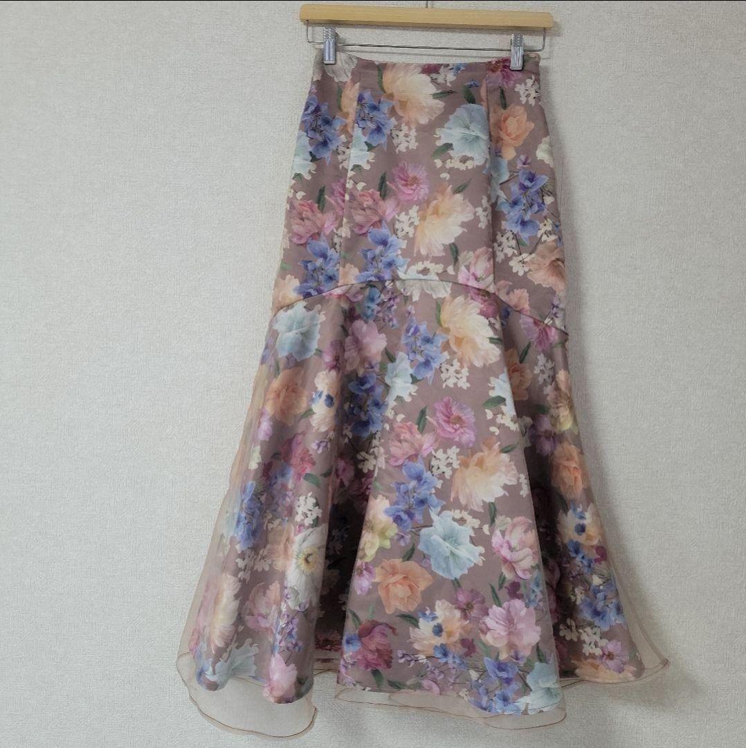 新品 エイミーイストワール Jamie flower コンビマーメイドスカート