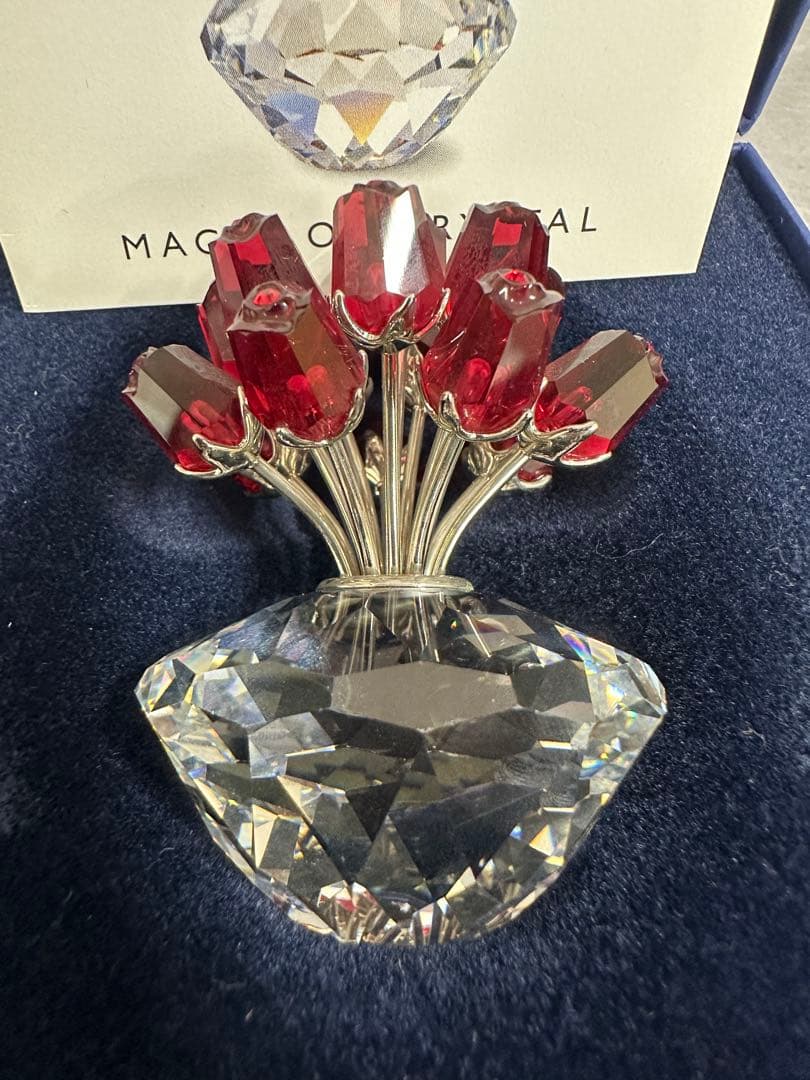 【未使用】スワロフスキーSWAROVSKI 15本の薔薇 オーナメント 限定品