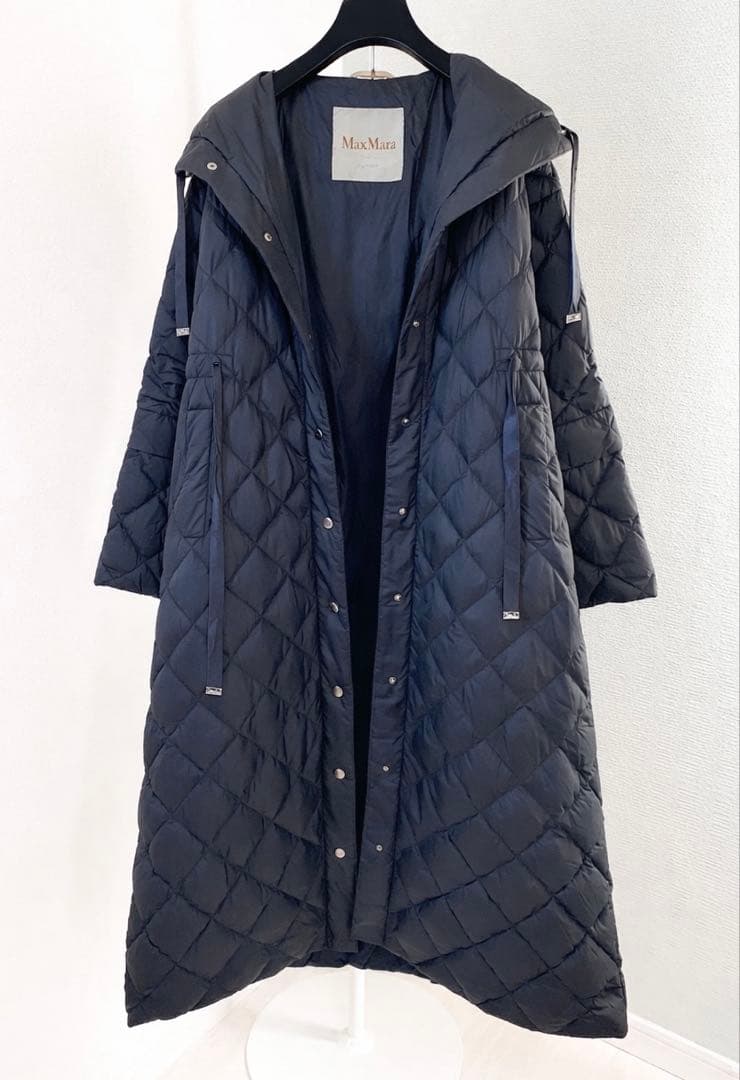 美品　マックスマーラ The Cube フーデッドダウンコート