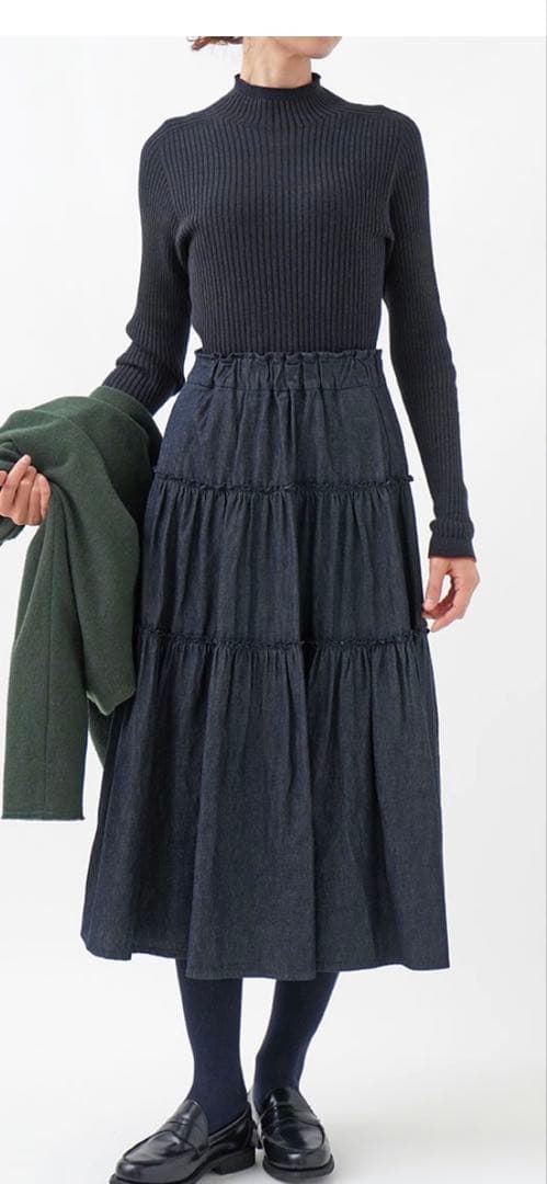 現行品新品パラスパレス　風呂敷付デニムスカート