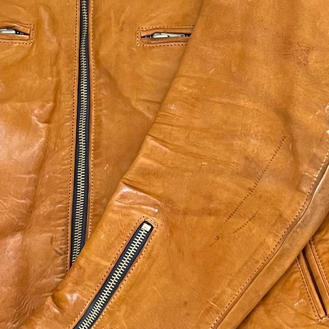 【希少❗️良品】 SANDINISTA ブラウン レザージャケット L
