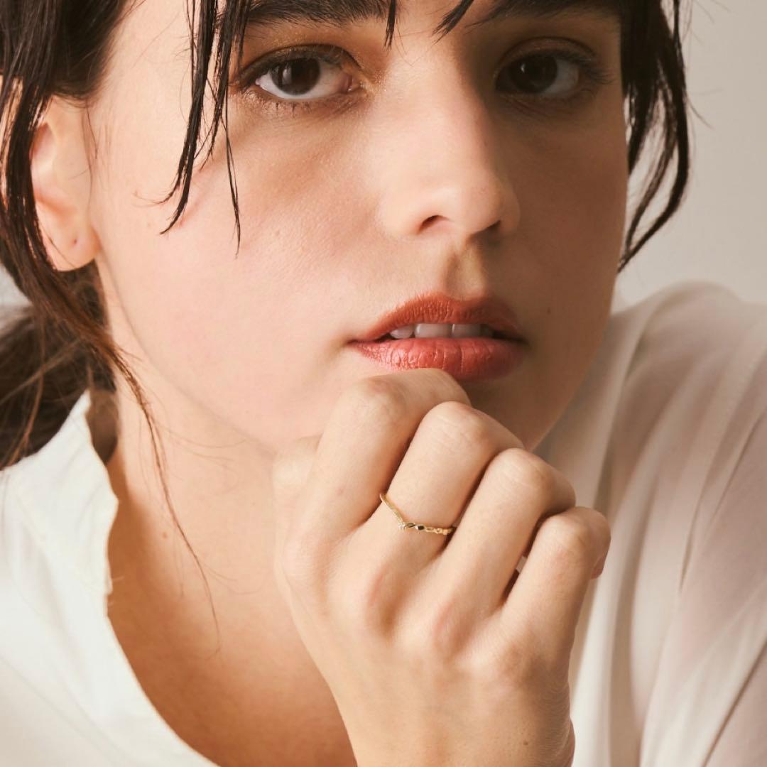 アガット　K10ダイヤモンドリング　13号