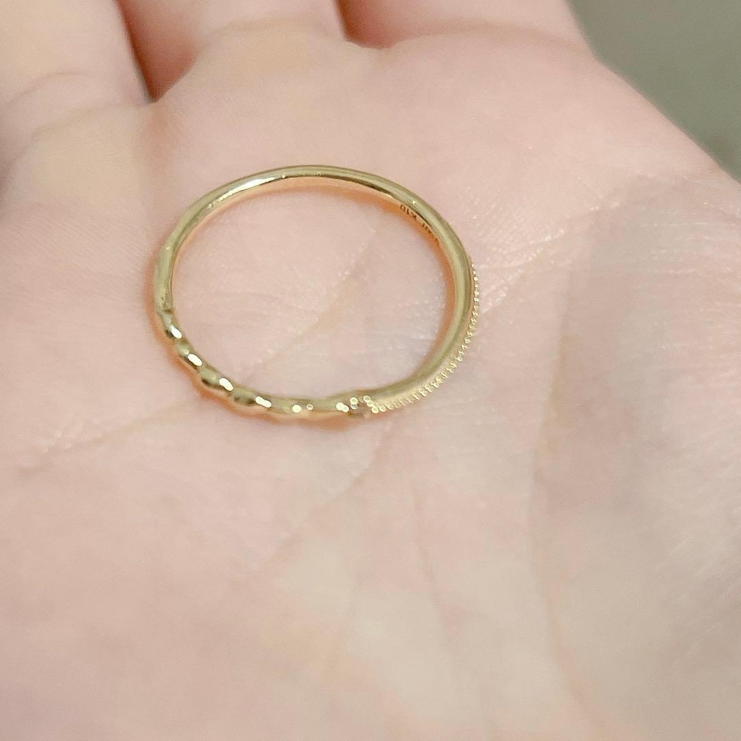 アガット　K10ダイヤモンドリング　13号