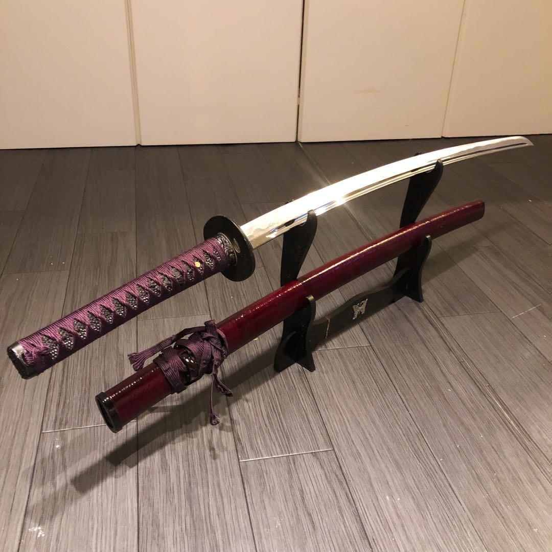 高級居合刀　高級模造刀　樋入り　茶拵え　亜合金刀身　名刀