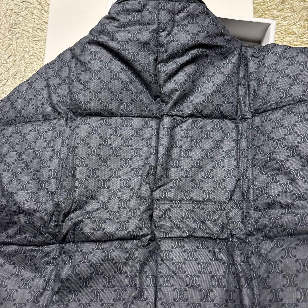 極希少カラー セリーヌ 羽毛 肩当て ダウンベスト ポンチョ マカダム 未使用