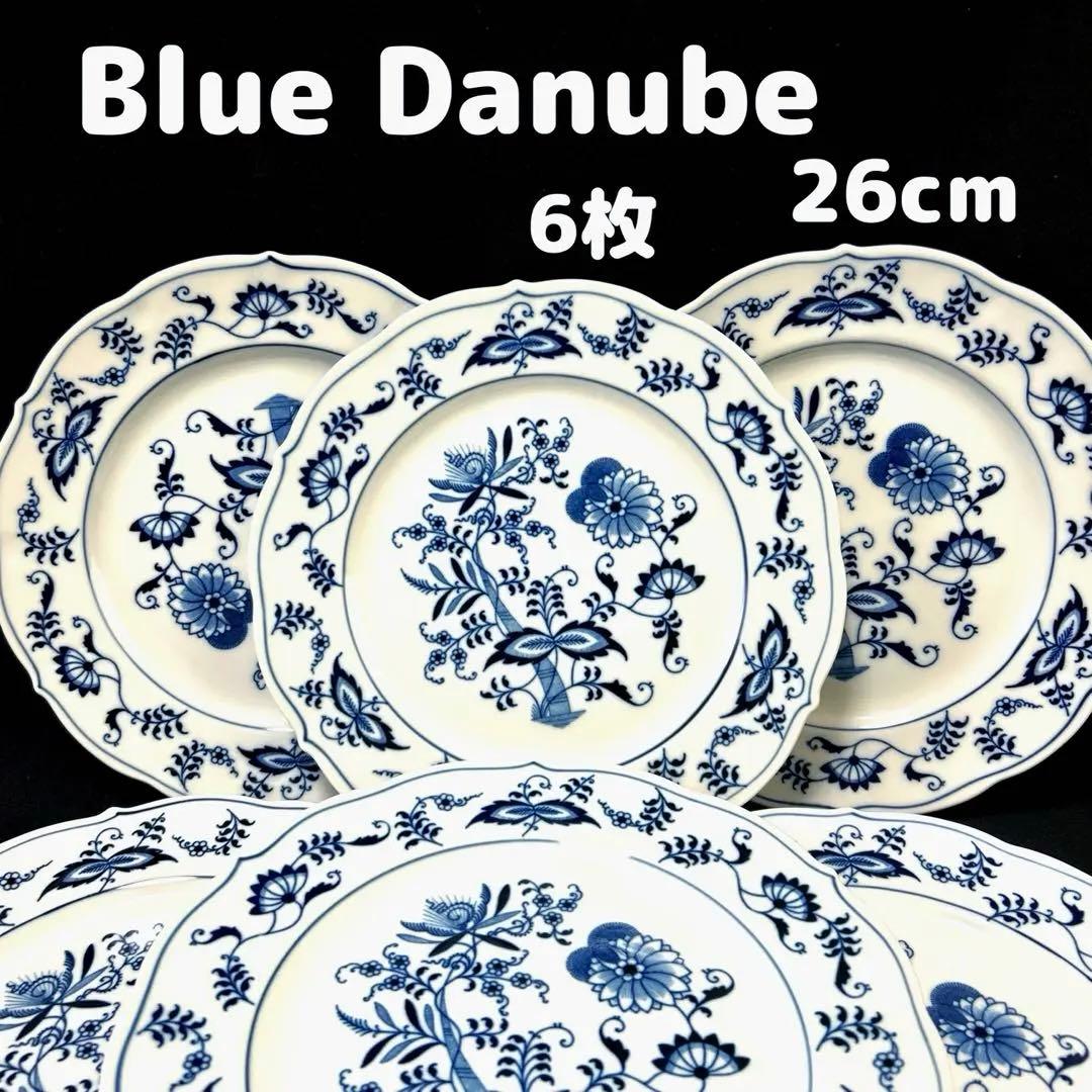 ブルーダニューブ　プレート　6枚セット　26cm 皿　大皿　ブルーオニオン