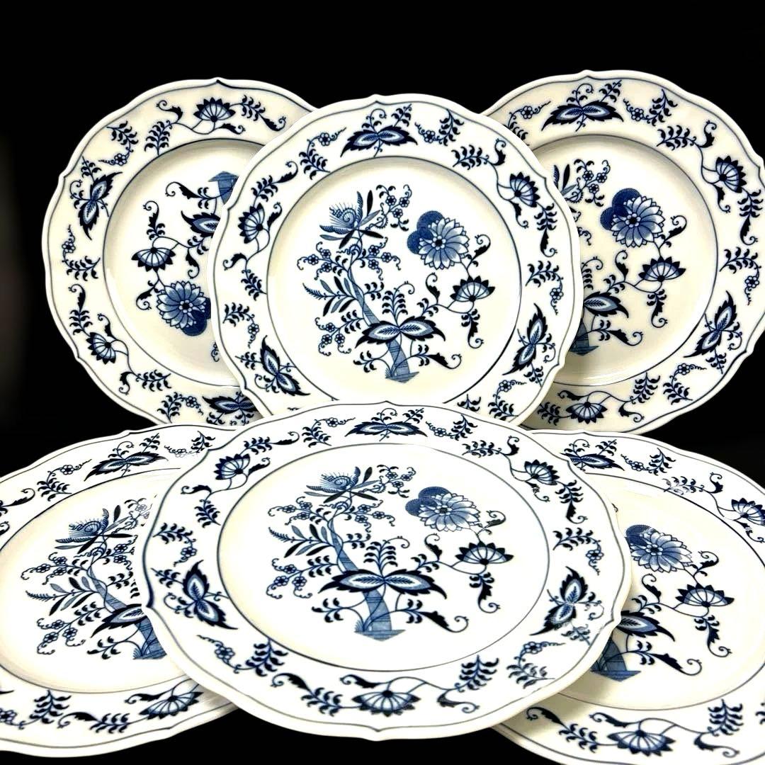 ブルーダニューブ　プレート　6枚セット　26cm 皿　大皿　ブルーオニオン