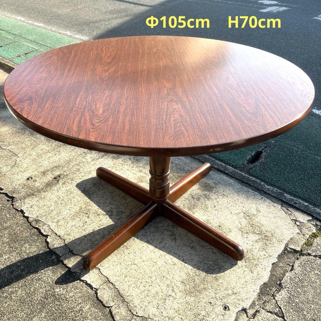 ナ*キ様 飛騨産業　オールドキツツキ　丸テーブル　ダイニングテーブル ヴィンテー