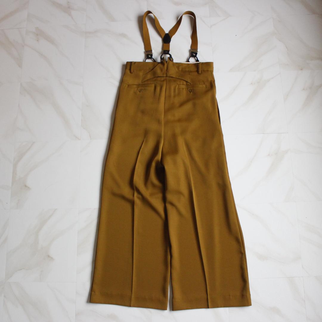 【極美品】AMERI VINTAGE サスペンダーパンツ Mサイズ ブロンズ
