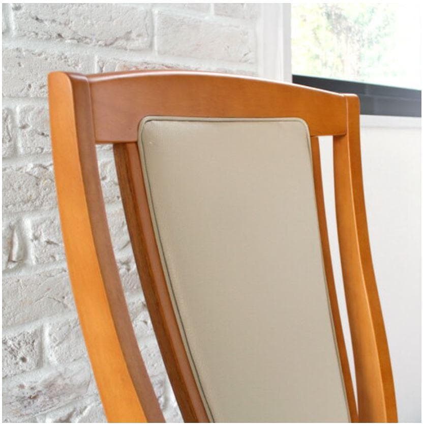 CRS　回転式ダイニングチェア　4脚　ナチュラル　アームチェア　肘付